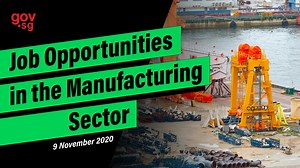 2.4K views · 33 reactions | There are currently 10,400 job opportunities across the Manufacturing Sector under the SGUnited Jobs and Skills Package. Within the Marine and Offshore sub-sector, it is important for companies to reskill their workers as they pivot into growth areas such as renewable energy. Minister for Manpower Josephine Teo gave this update in her weekly Jobs Situation Report press conference on 9 November 2020. | gov.sg | Facebook