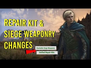Update 41 Repair Kit & Siege Weaponry Changes | Elder Scrolls Online