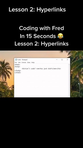Can you learn anything in 15 seconds? Probably not. Let me know if this works for you #learnhtml #codingtiktok #codingtutorial #webtutorial #15second