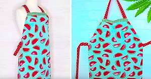 Learn To Sew A DIY Tea Towel Apron
