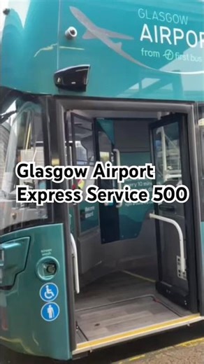 Glasgow AirPort Express Service 500 #travel #glasgow #airportbus #autistic #airport