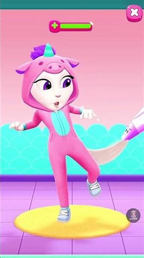 Angela Back From Vacation 🤒 Got Sick Right Away 😂 #mytalkingangela2 #funny #gaming