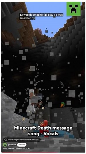 Minecraft Death Message song - Vocals ‪@minecraft‬