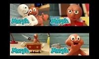 Mix of 4 videos from youtube : all the brand new morph at the same time part 1