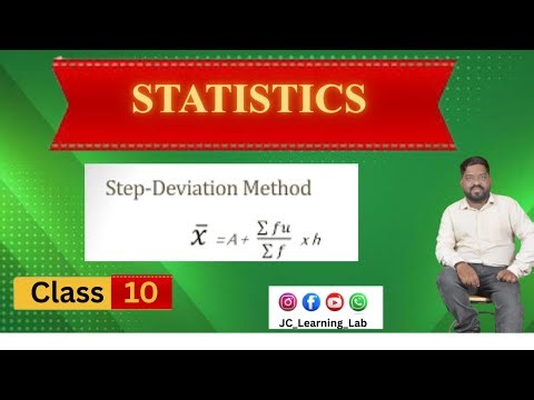 STATISTICS || CLASS 10 || MEAN || STEP DEVIATION METHOD