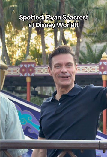 Ryan Seacrest Films Wheel of Fortune at Disney World
