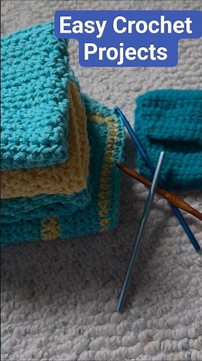 Let's Crochet Some Beautiful Dishcloths and Easy to Make Accessories #shorts