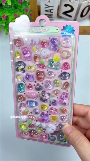 Cute and fun 3D stickers#diy #sticker
