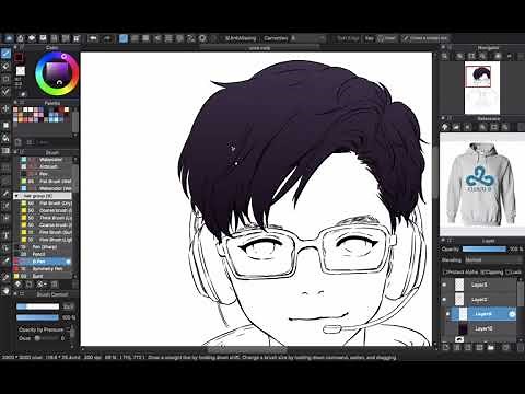 Vẽ Digital - Cách tô tóc Anime đơn giản