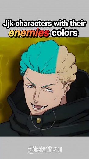 Jujutsu Kaisen Characters with Their Enemies' Colors