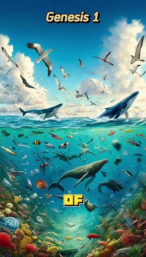 Genesis 1 - The Creation Story: A Visual Journey Through Genesis | Biblical Illustrations. #shorts