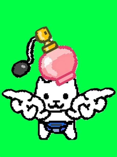 A quirky green screen meme template of a pixel cat animation (in the style of @tenkeyworld) playfully spraying perfume because you’re “stinky” — perfect for reaction edits, roast memes, pet humor, and moments where someone just doesn’t smell good in the metaphorical sense. Even though there isn’t an exact public source confirming this specific clip online, pixel cat emotes and animated cats are a beloved memetic format in online communities, often used for absurd comedy moments and mood reaction