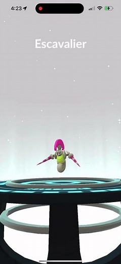 Evolving Shiny Karrablast Into Shiny Escavalier In Pokémon Go
