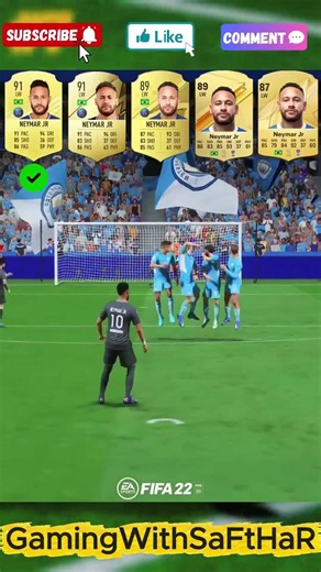Neymar Free Kicks Evolution From FIFA 21 To EA FC 25 #neymar #neymarjunior #fc25 #freekickgoals