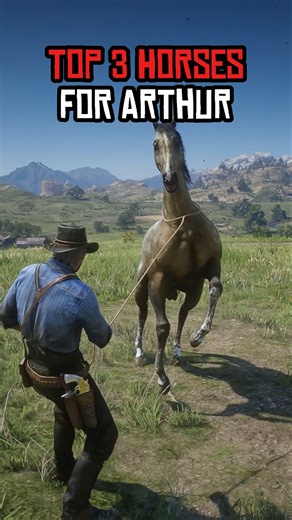 TOP 3 HORSES FOR ARTHUR IN RDR2 #shorts