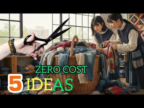 Stop ‼️ Don't Throw Away Old Sweaters & Jeans! ♻️ Zero Cost Upcycling