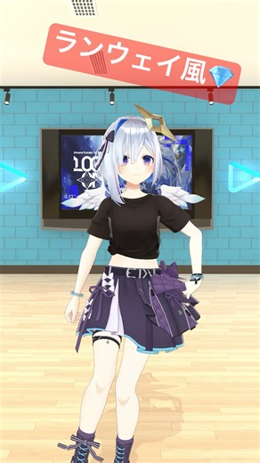 【裏側】ランウェイもアイドルだから余裕～～🖤🩰 #shorts #vtuber