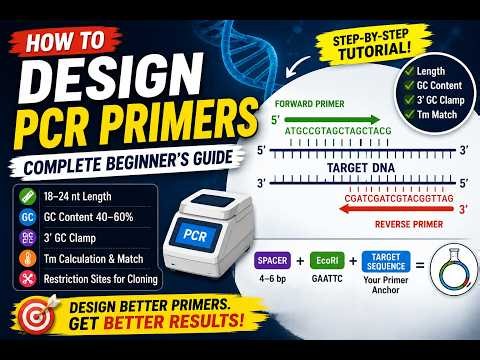 How to Design PCR Primers: Complete Step-by-Step Beginner's Guide