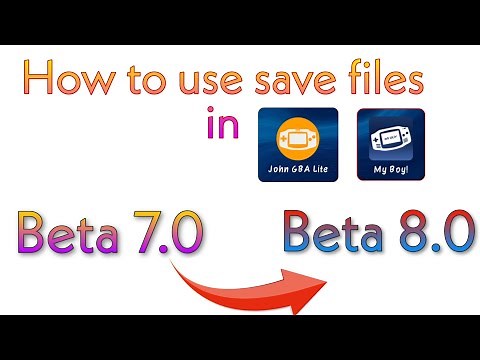 How to add or use save files in John gba or my boy emulator | gba rom hacks