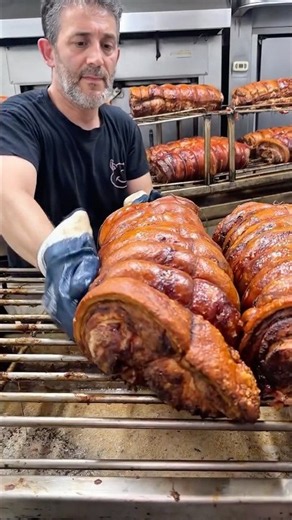 Freshly Baked Artisanal Porchetta Straight from the Oven