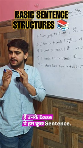Basic Sentence Structures 📚 #learnenglishgrammar #grammer #verbal #effortlessenglish