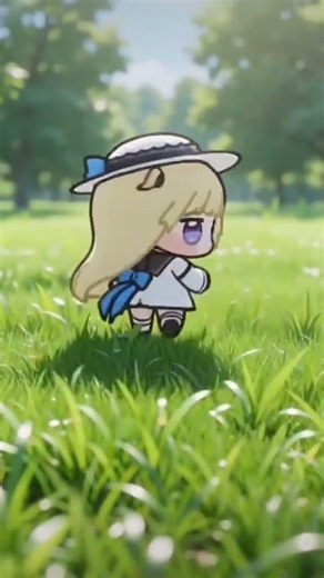 Cute Chibi Lumine 🌸 | Anime AI Avatar #Shorts #animation #cuteavatar #youtubeshorts