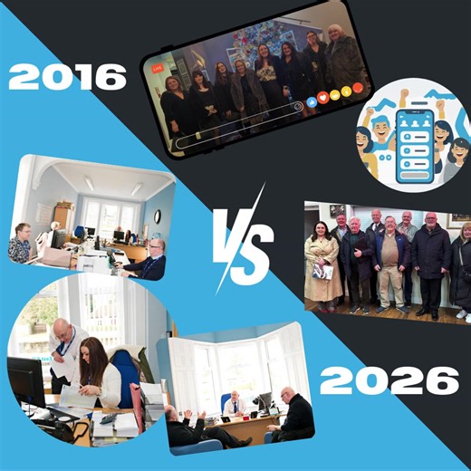 2016: supporting members face-to-face in the community 2026: moving forward with digital services and new innovations 📲 but still face to face in our office. But our core stays the same — people before profit, always 💙 #scottish #calvinharris #2016 #2026 #2016vs2026