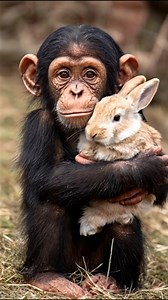 532K views · 31K reactions | Cute baby chimpanzee loves his pet ❤️ sweet moment #orangutans #gorilla #wildlife #animals #chimpanzee #fblifestyle | Tagob Reel | Facebook