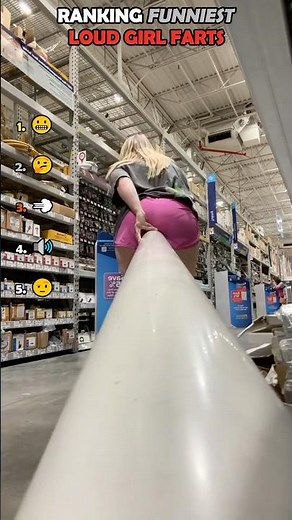 She Farted in a Giant Tube at the Store… The Echo Was INSANE 💨🤣