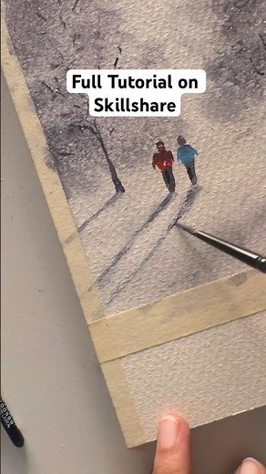 Full Tutorial on Skillshare - Link in Bio #ashortaday #art #artcourse #paintingtutorial