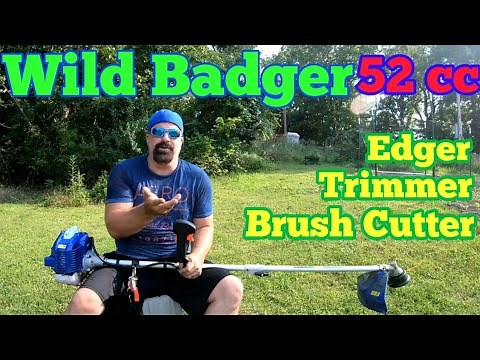 Wild Badger Power 52cc Trimmer- Brush Cutter- Edger Review