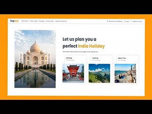 Create A Tour & Travel Agency Website Design with HTML and CSS