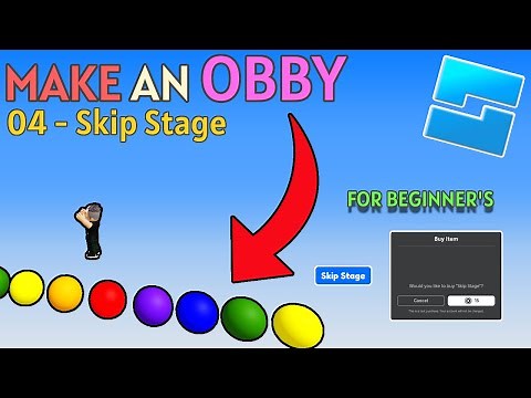 How to Make an Obby in Roblox Studio | Part 04 | Skip Stage