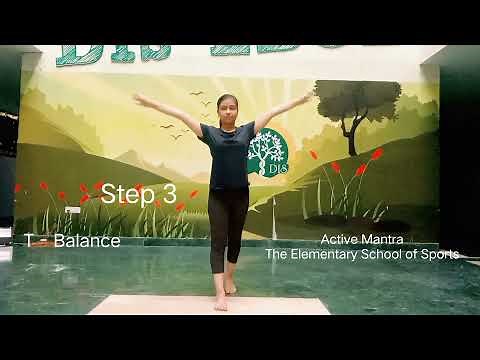 Teaching Tutorial (T Balance hold in Gymnastics) by Active Mantra, The Elementary School of Sports