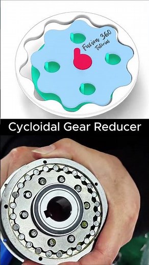 Cycloidal Gear Reducer #fusion360 #cad #mechanical #engineering #mechanism #solidworks