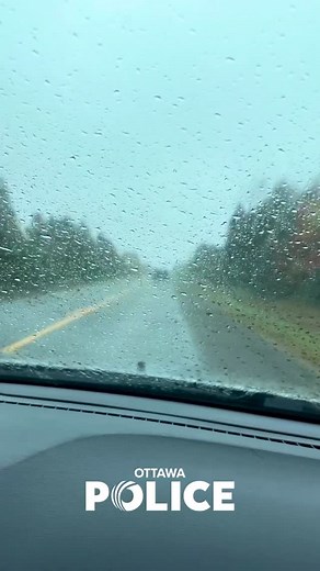 1.5K views · 60 reactions | It’s raining and the roads are wet. Adjust your driving to the road conditions. Slow down and leave space between vehicles. ~ Il pleut et les routes sont mouillées. Adaptez votre conduite aux conditions routières. Ralentissez et laissez de l’espaces entre les véhicules. | Ottawa Police Service - Service de police d'Ottawa | Facebook