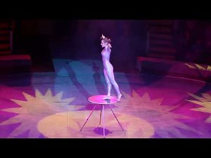 Contortionist performs at Donetsk Circus