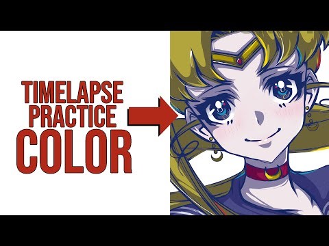 Coloring Time Lapse - Practice 29 | Krita PC