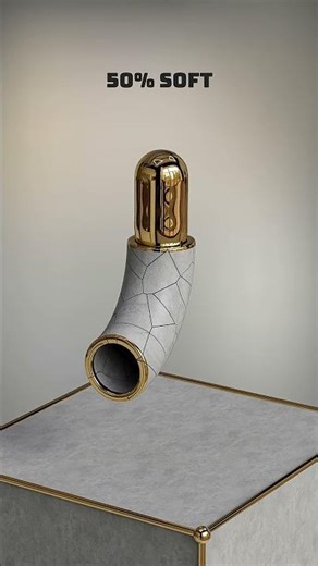 0 vs 100 Cylinder x Pipe Soft Body Simulation1080p