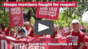Check out this amazing video of workers coming together, taking action and winning big. Since tens of thousands of members voted to create United Workers Union from two unions with proud histories, union members have already: WON life-changing pay deals. FOUGHT against outrageously bad and unfair conditions. MADE national headlines about the need to address wage theft. What a year! Bringing together 150,000 members in more than 45 industries, the bigger, stronger United Workers Union is looking 