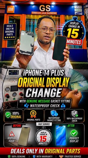 iPhone 14 Plus Original Display Change in Just 15 Minutes! | 100% Genuine Parts…Kolkata