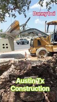 #fypシ #construction #highway #austin #backhoeloader
