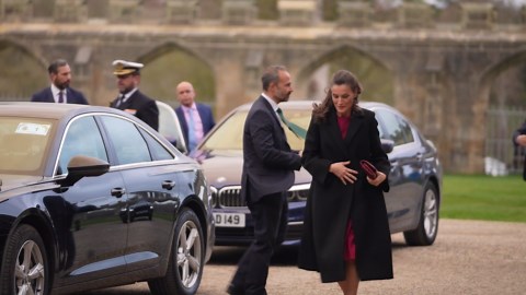 Prince Charles and Queen Letizia Visit Auckland Castle