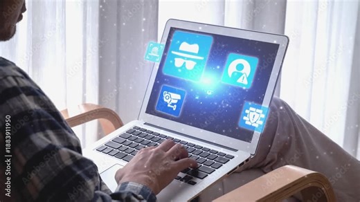 Cyber security icons show cyber attack defense, malware protection, and data security. Cybersecurity prevents hacking, ensures safety, and strengthens cyber attack resilience. Gist