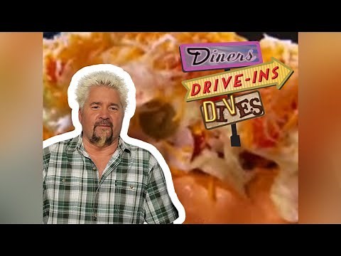 Guy Fieri Eats a Homewrecker Hot Dog | Diners, Drive-Ins and Dives | Food Network