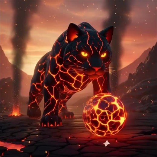 🌋😺 This is not an ordinary cat… this is the Lava Cat!