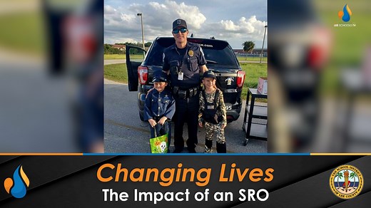 A school resource officer is making 800 positive impacts every time he steps into Ray V. Pottorf Elementary School. See how he is changing lives one day at a time. Story produced by LeeSchools TV student videojournalist Sophia Cabrera #LoveLeeSchools | School District of Lee County