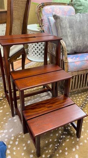 Folding Libary Stairs or Step Stool. | Valley Attic