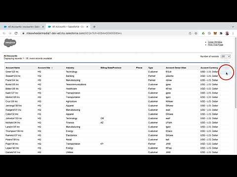 Printing Salesforce List Views