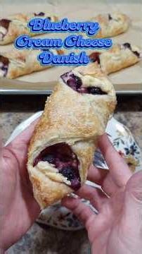 Blueberry Cream Cheese Danish #recipe #breakfast #danish